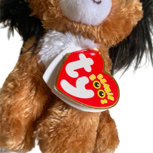 Ty Beanie Boos Ramsey The Lion-Corn Plush -7 inches-NWT - Picture 4 of 5